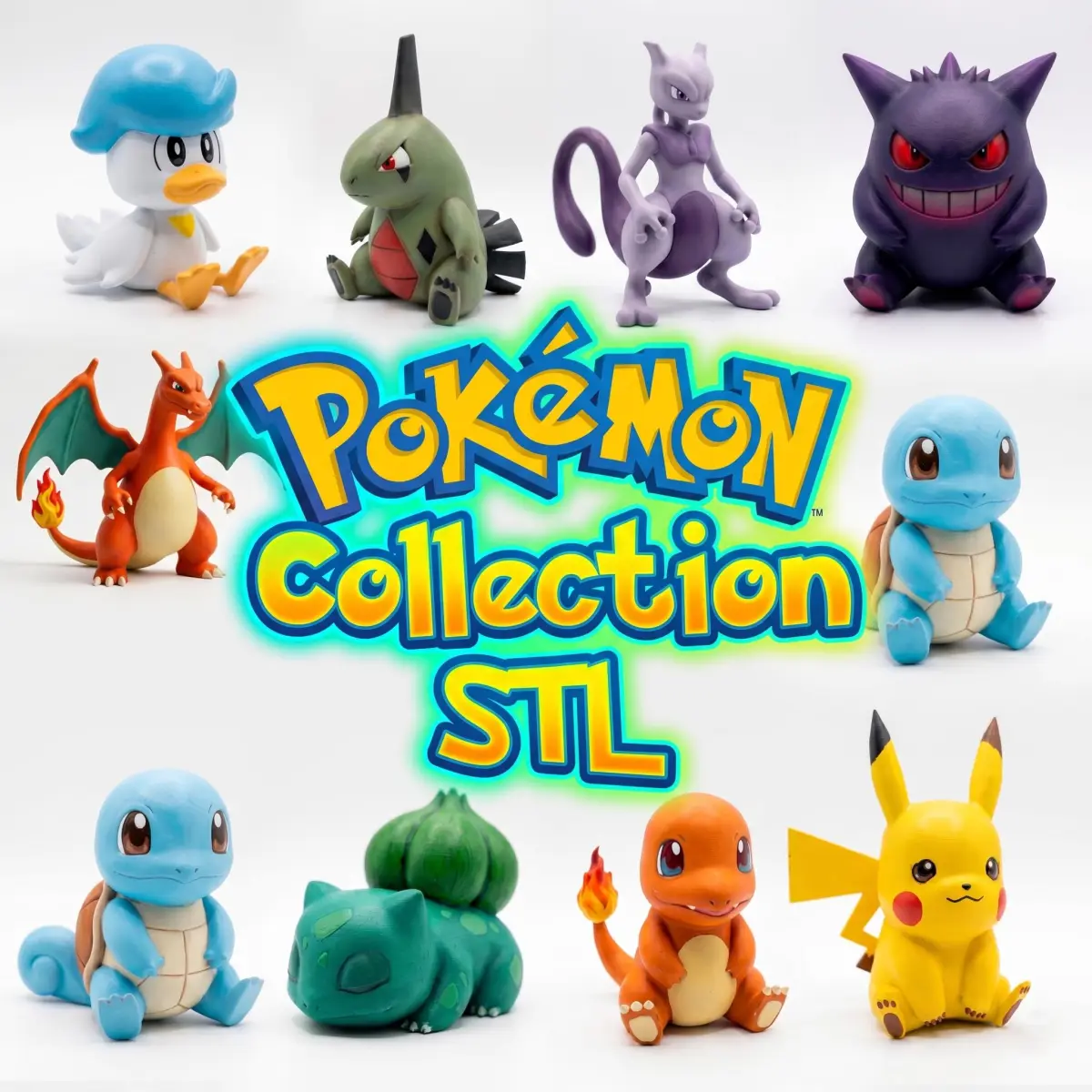 Paquete de más de 40 minifiguras Pokémon en formato STL para impresión 3D